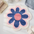 Round Anti- Slip Flower Carpet