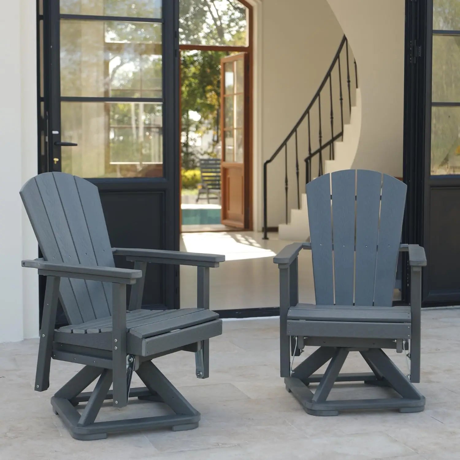 Outdoor wooden weather Resistant Rocking Chair