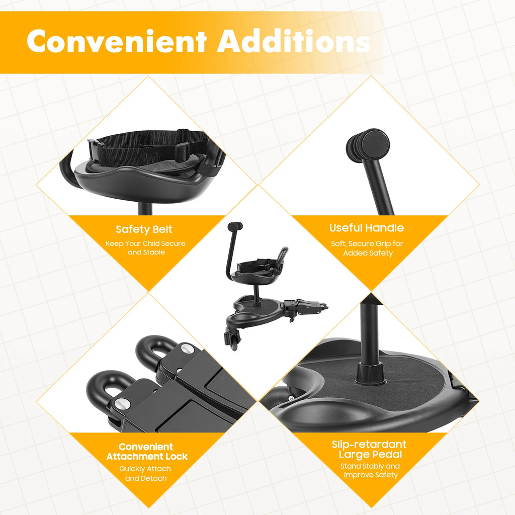 Universal Stroller Seat| Extra Stroller Board w/ Seat| Pushchair Kids