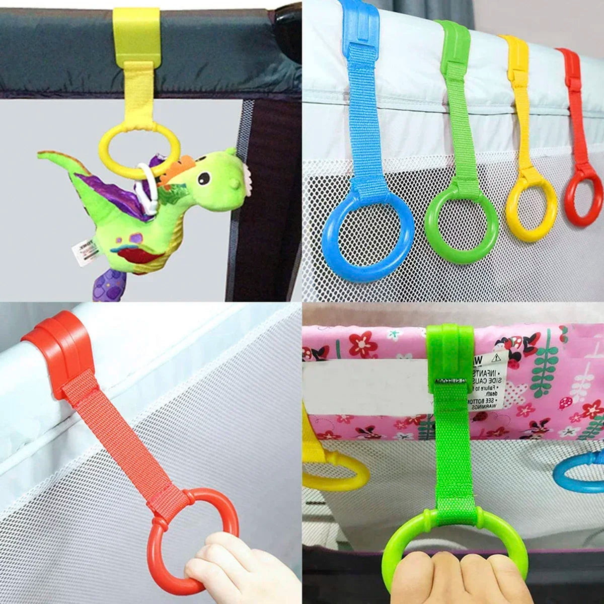 4pcs Baby Cot Rings Walking Assistant Rings Baby