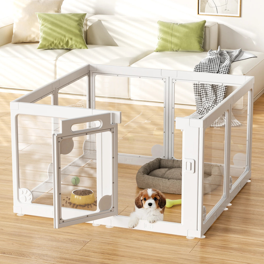 Clear Dog Play Pen