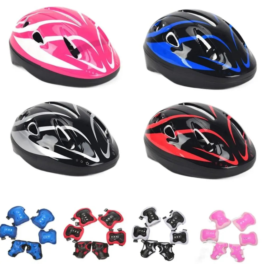 Girls from age 4-12 Helmet with Protective Gear