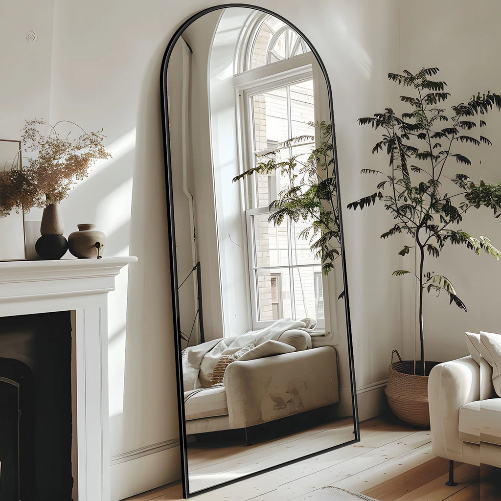 Rectangular Full Body Mirror with Stand