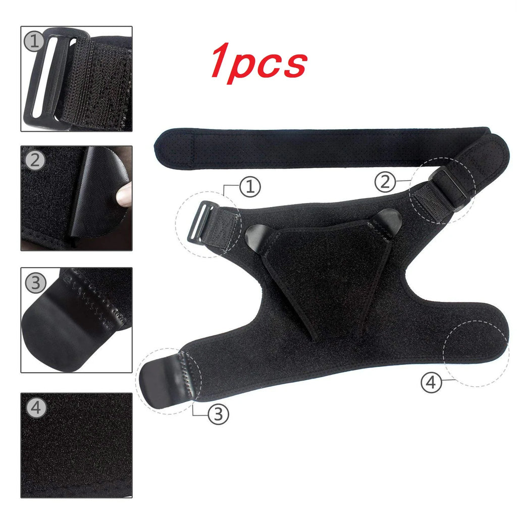 Shoulder Brace with Pressure Pad,Adjustable Shoulder Brace
