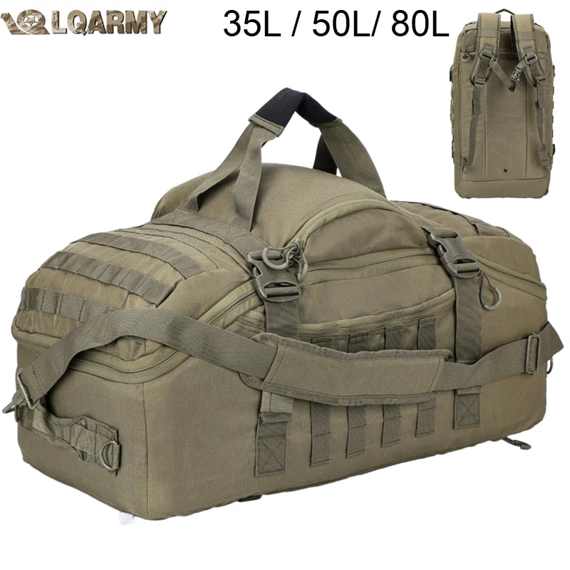 Large Duffel Hiking and Camping Travel Bags