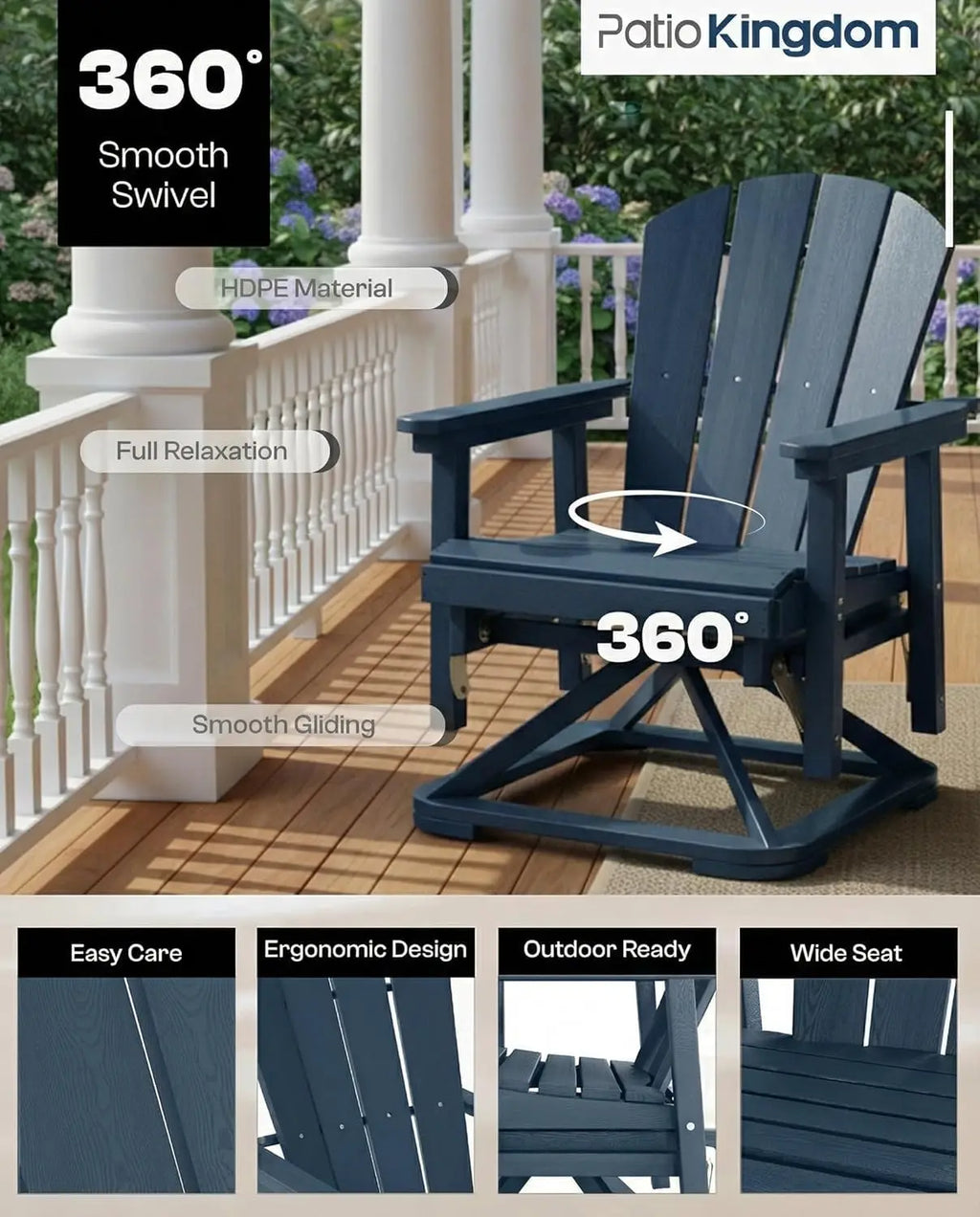 Outdoor wooden weather Resistant Rocking Chair
