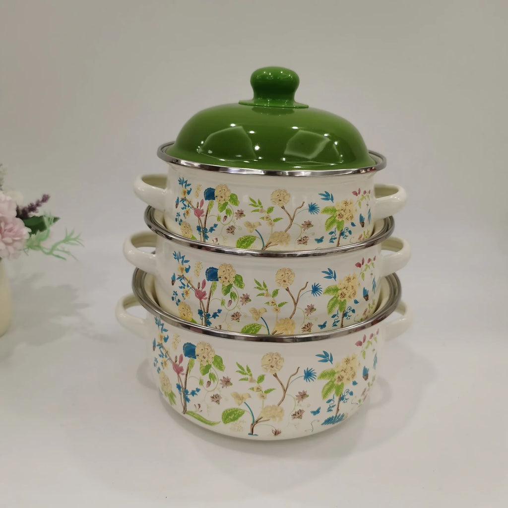 Three Sets Kitchen stew soup Cookware