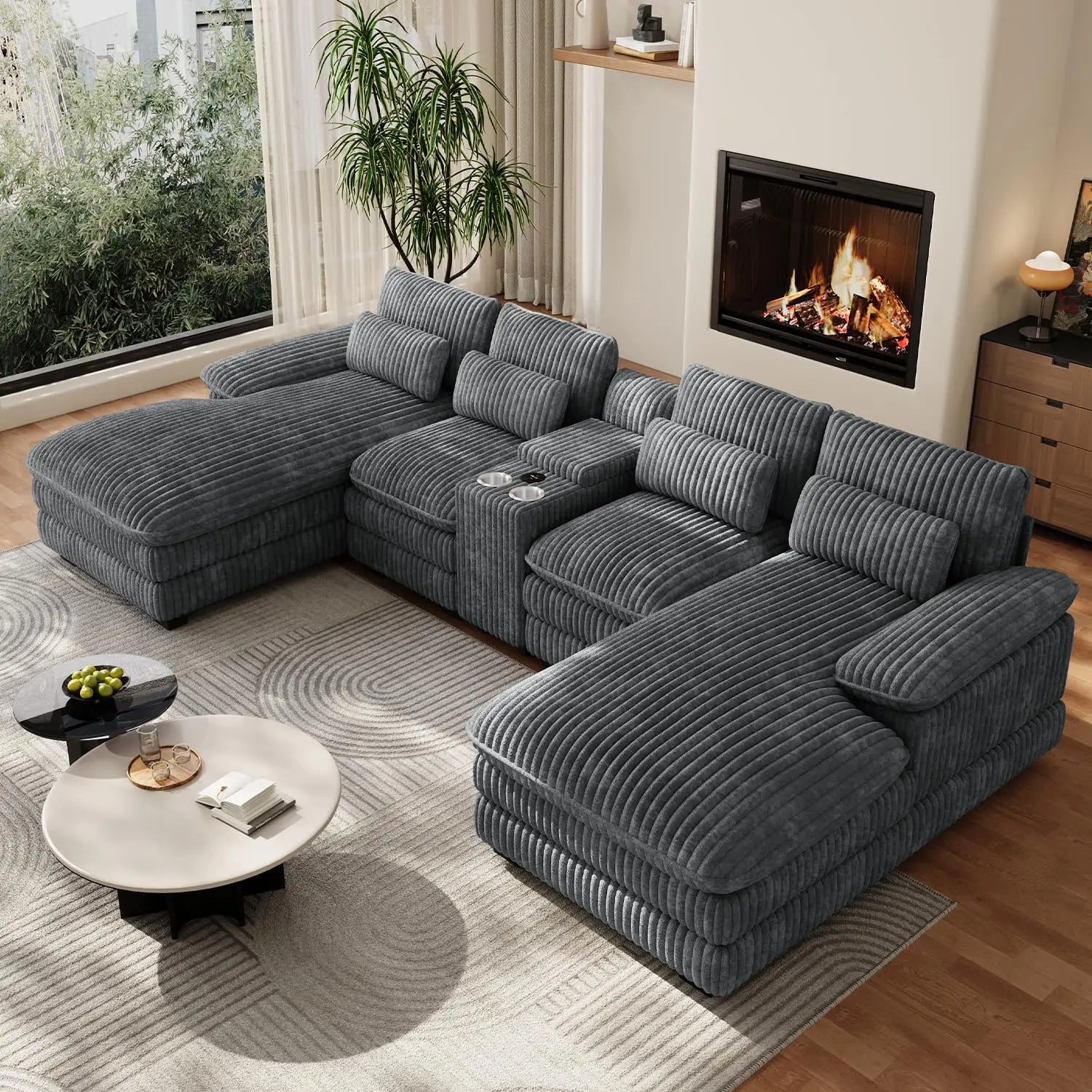 U Shaped Modular Sectional Sofa