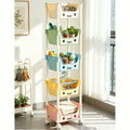 Multi-Layer Rolling Storage Cart, Kids Toy Organizer With Wheels