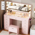 Makeup Vanity Desk with adjustable lighting