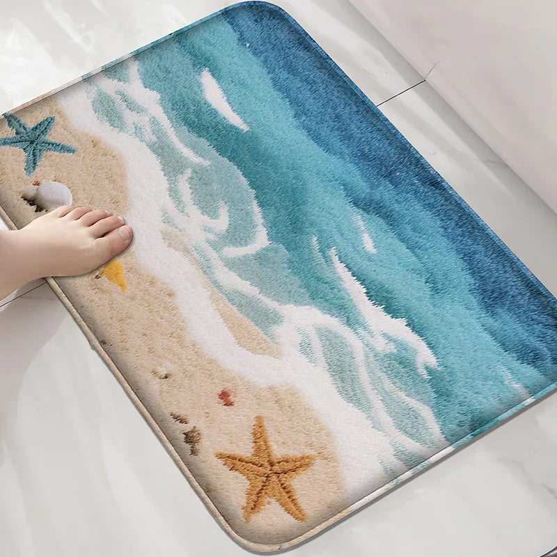 Beach and Seaside Shower Floor Mat