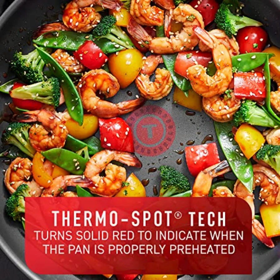 Platinum Non-Stick Cookware Set 12 Piece Induction Oven Broiler Kitchen Cooking Set
