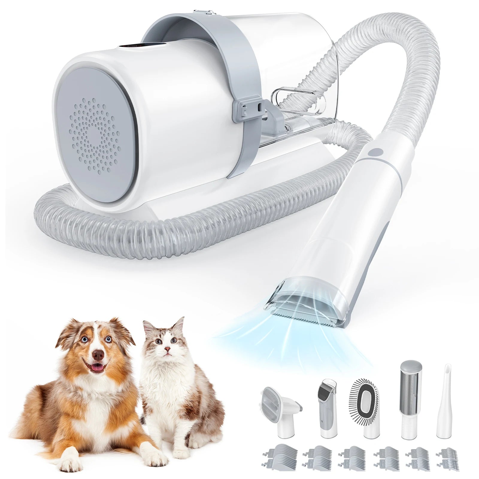 Professional Pet Grooming Vacuum Kit 3 Suction Modes and 5 Groomer Tools