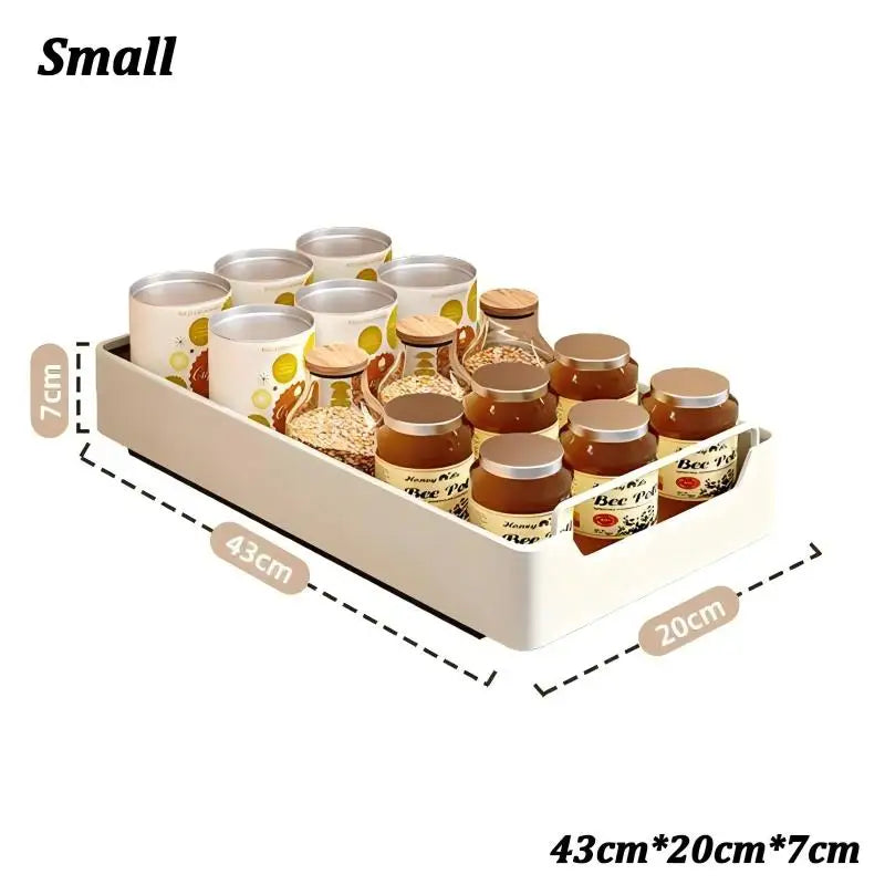 Kitchen Pull-out Drawers with Tray Spice Storage & Pot Organizer
