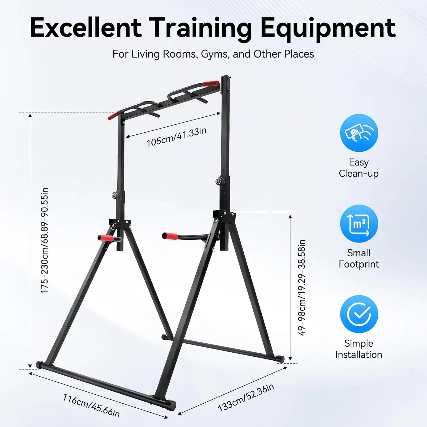 Foldable Power Tower Dip Station