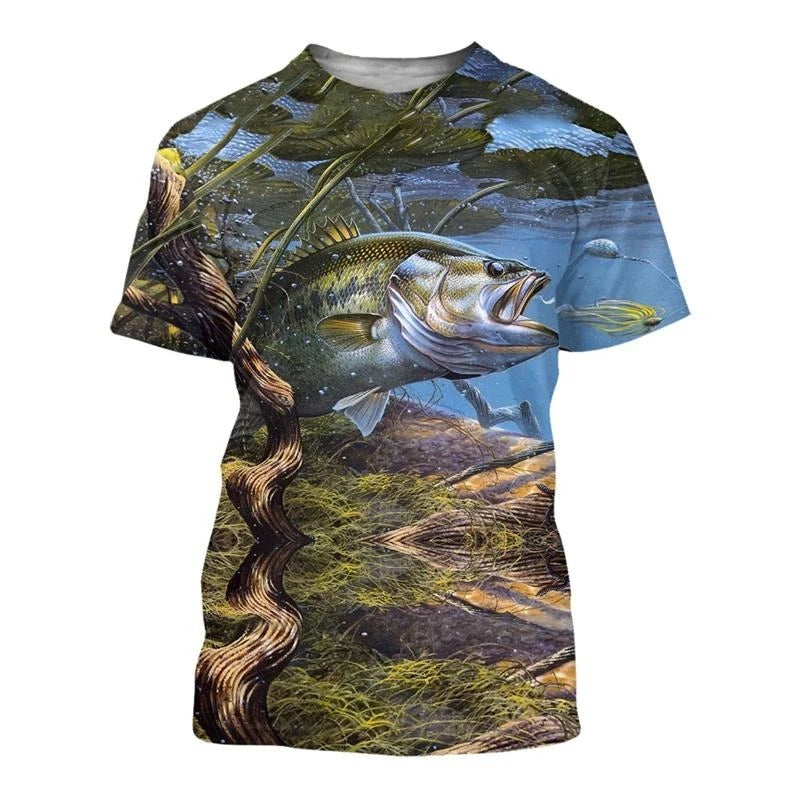 Fishing Themed Outdoor T-shirt