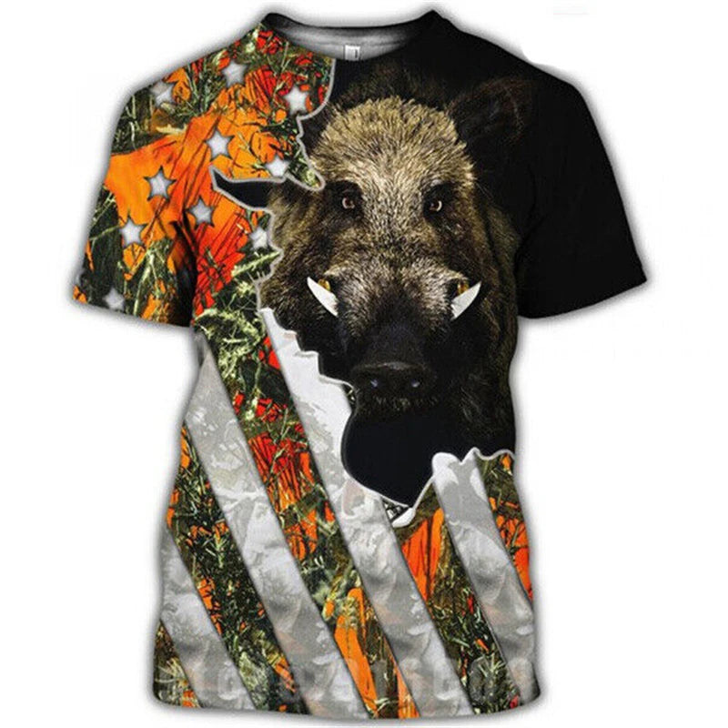 Camo Hunting Animals T Shirts