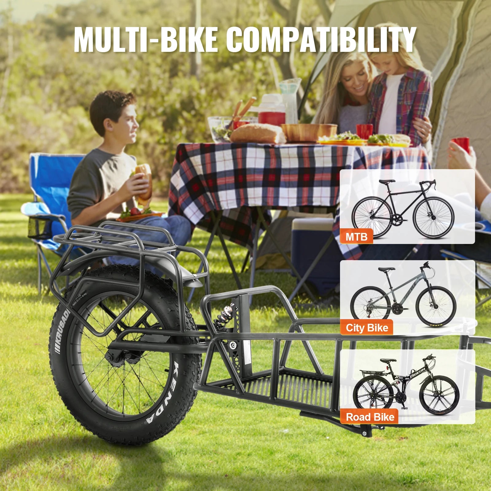 Bike Cargo Trailer 70 lbs Capacity