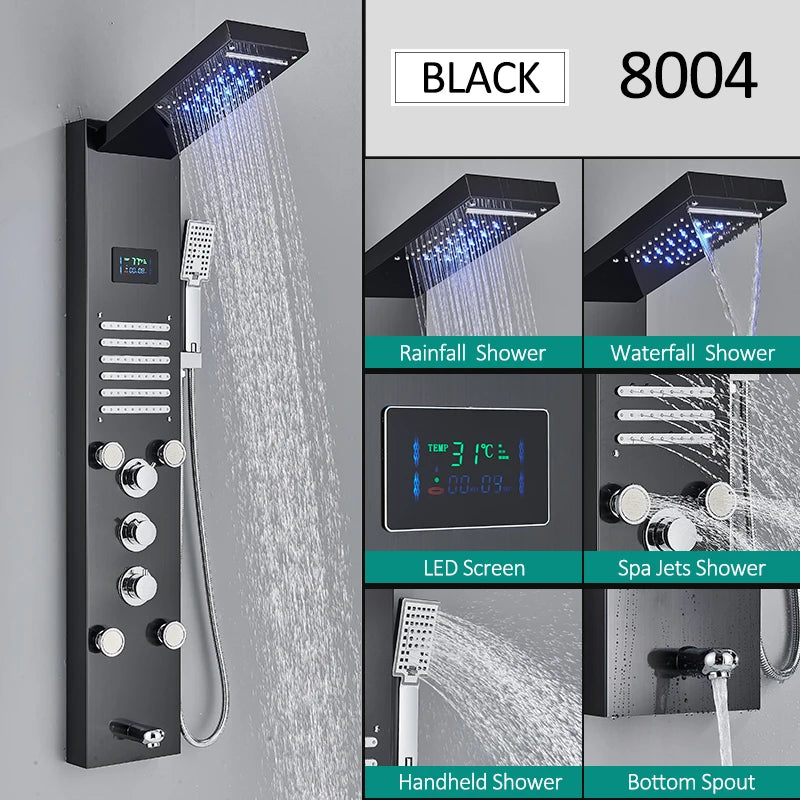 LED Shower Panel Tower System