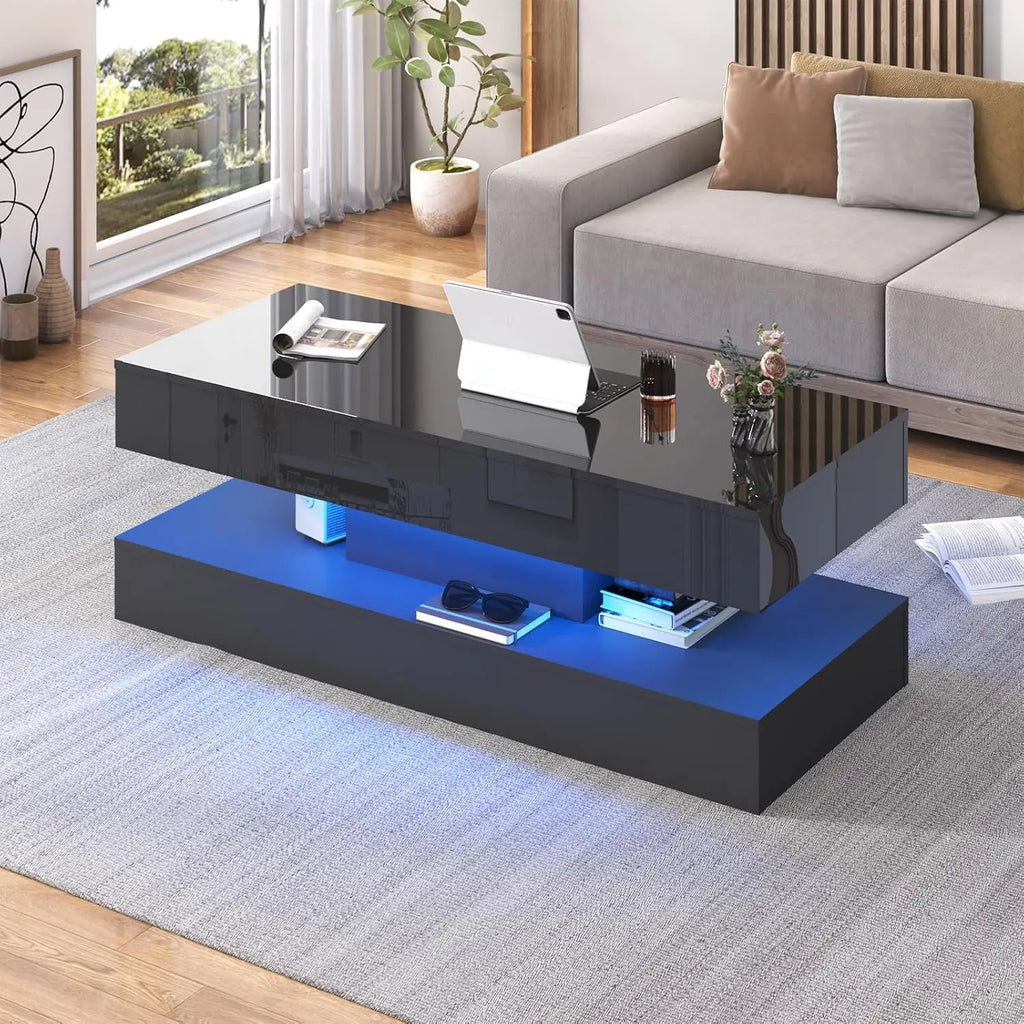 Modern  Coffee Table with LED lights