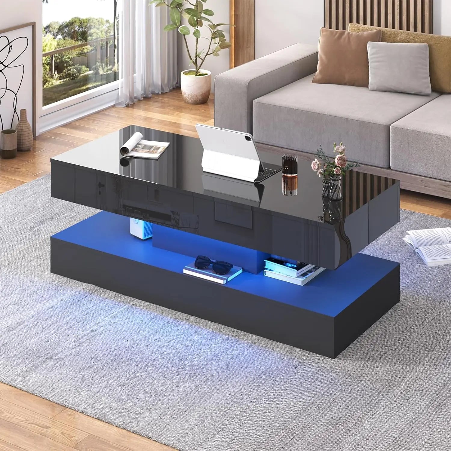 Modern  Coffee Table with LED lights