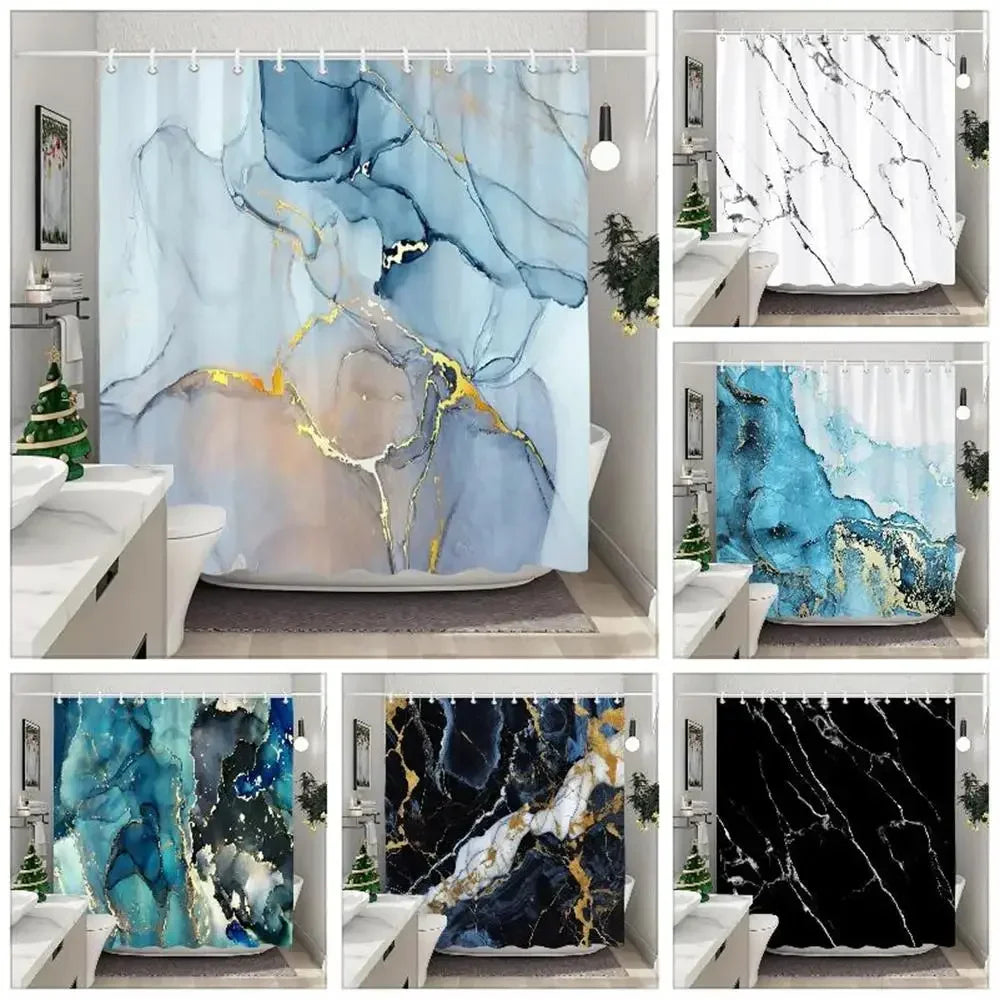 Fabric Washable Shower Curtain