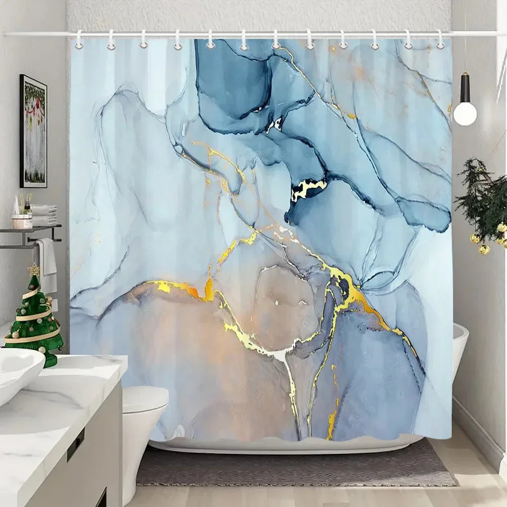 Fabric Washable Shower Curtain