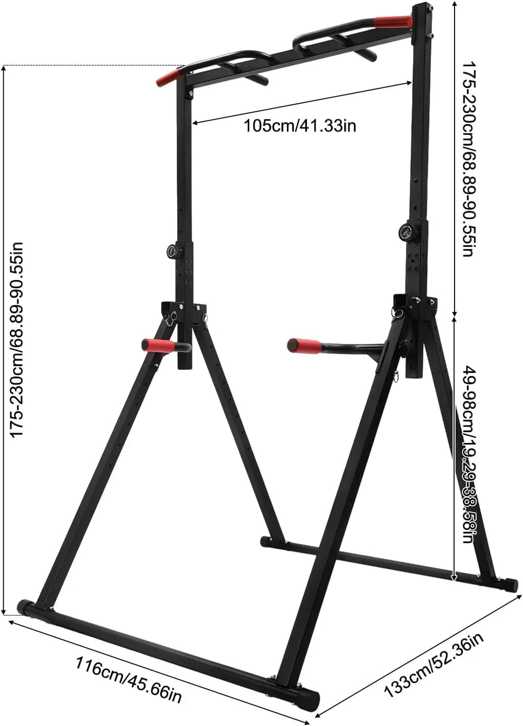 Foldable Power Tower Dip Station