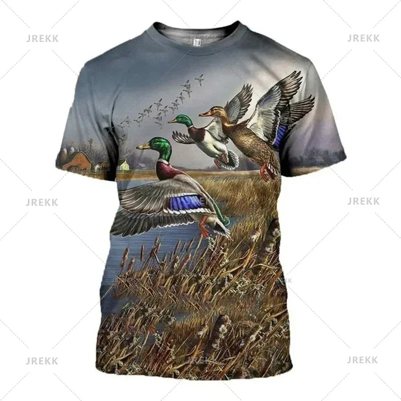 Hunting Camouflage Print T-Shirts