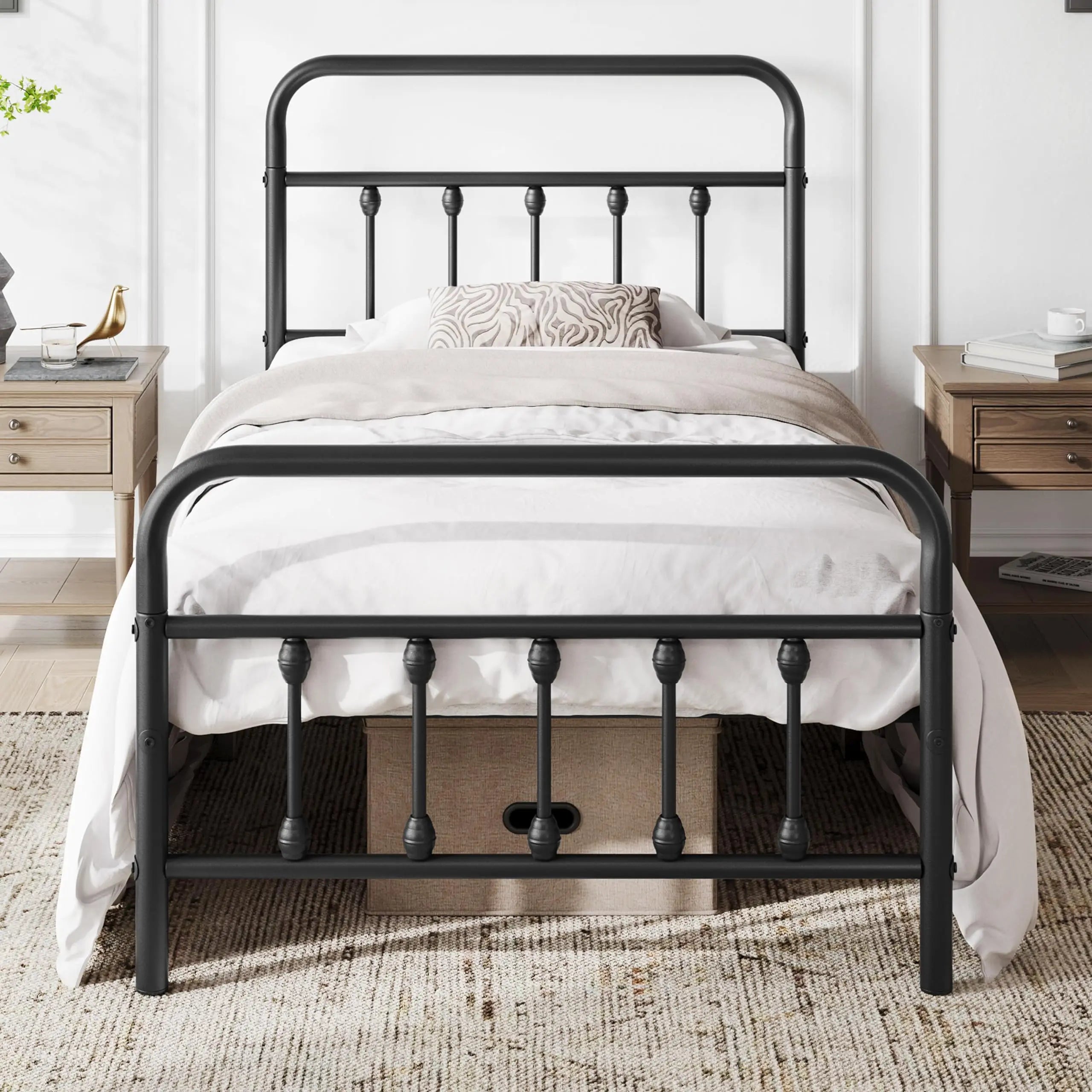Classic Metal Platform Bed Frame