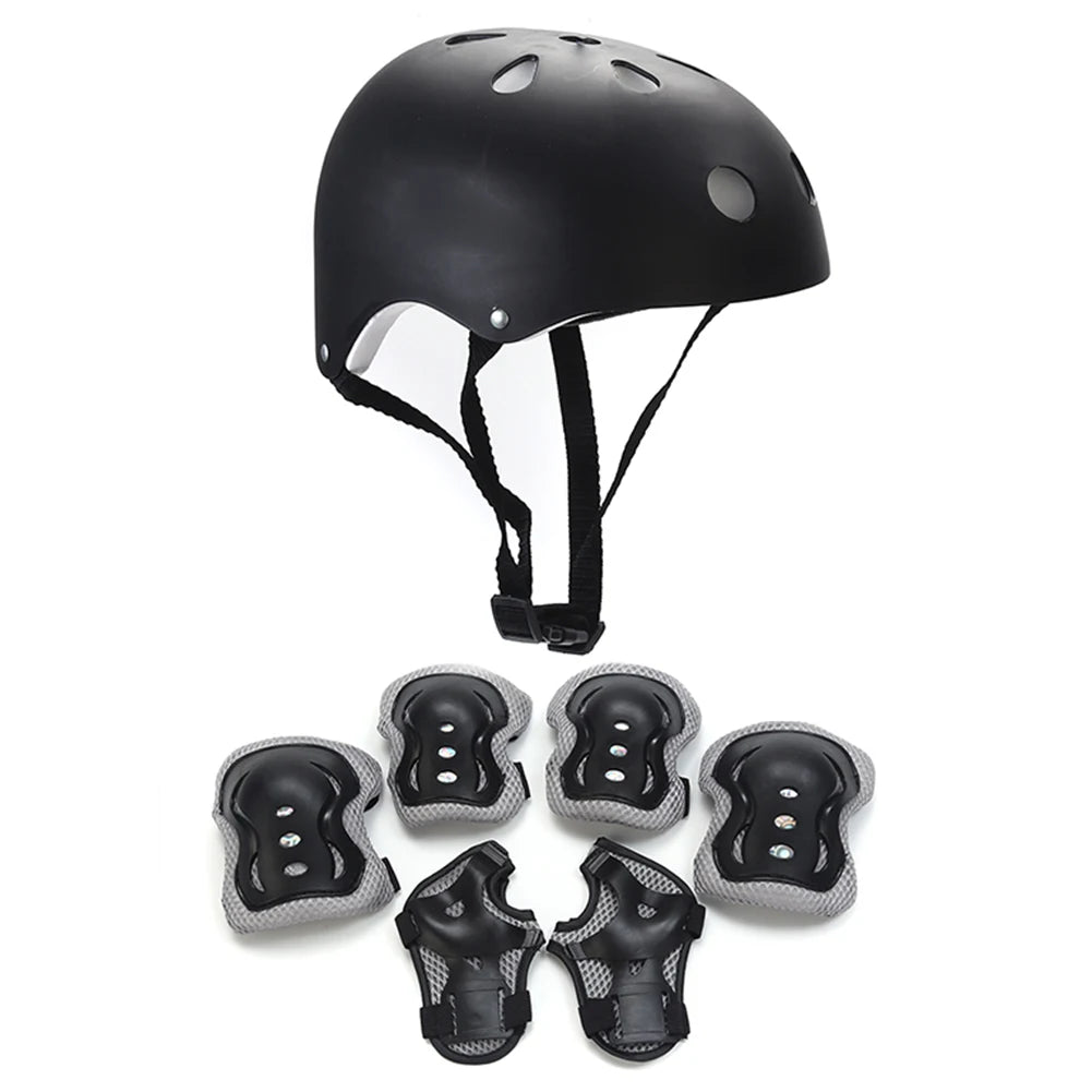 Cycling Children Helmet with Protective Gear Set