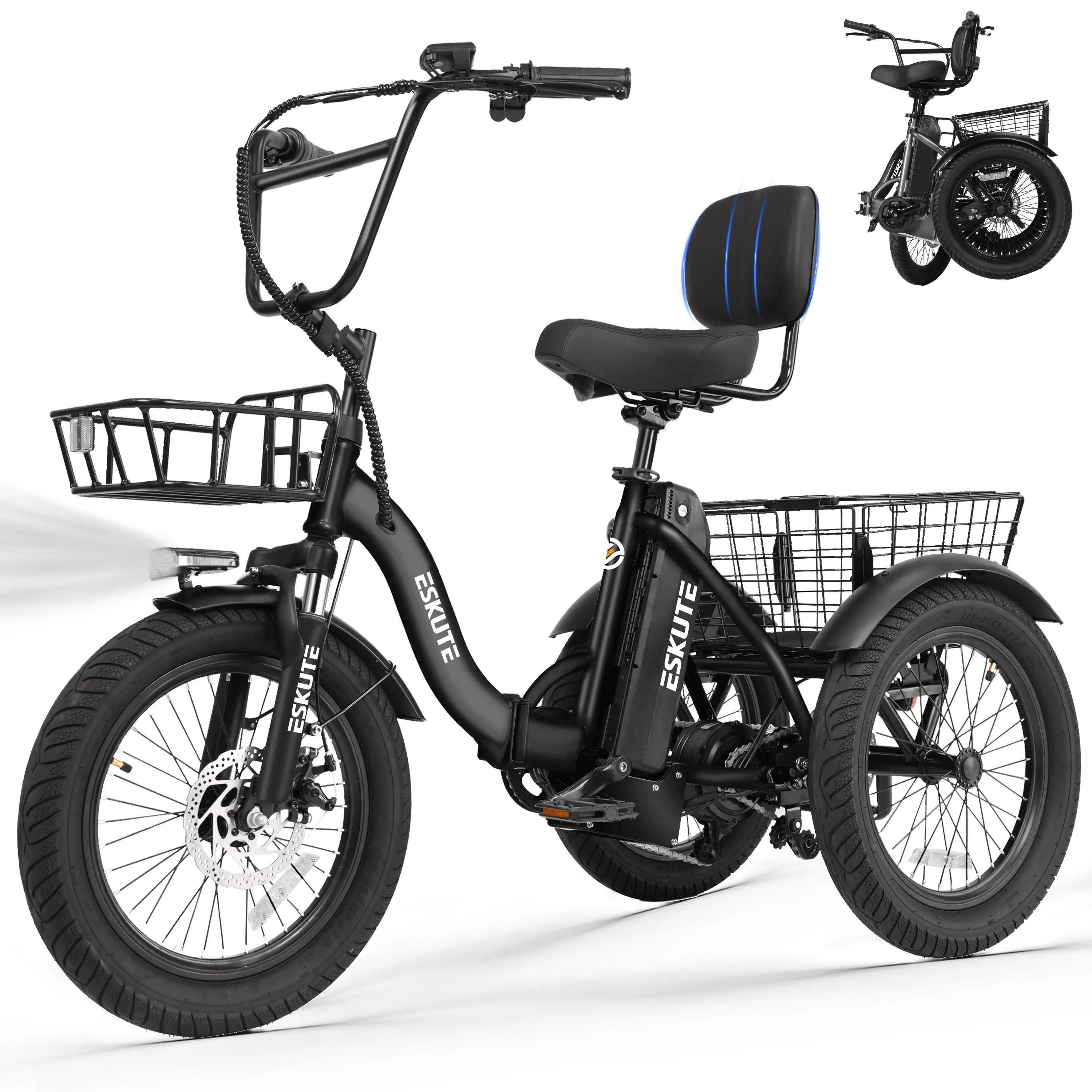 T300 Electric Bicycle Trike for Adults
