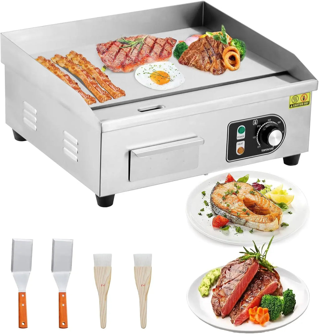 300W Non-Stick Electric Grill Plate