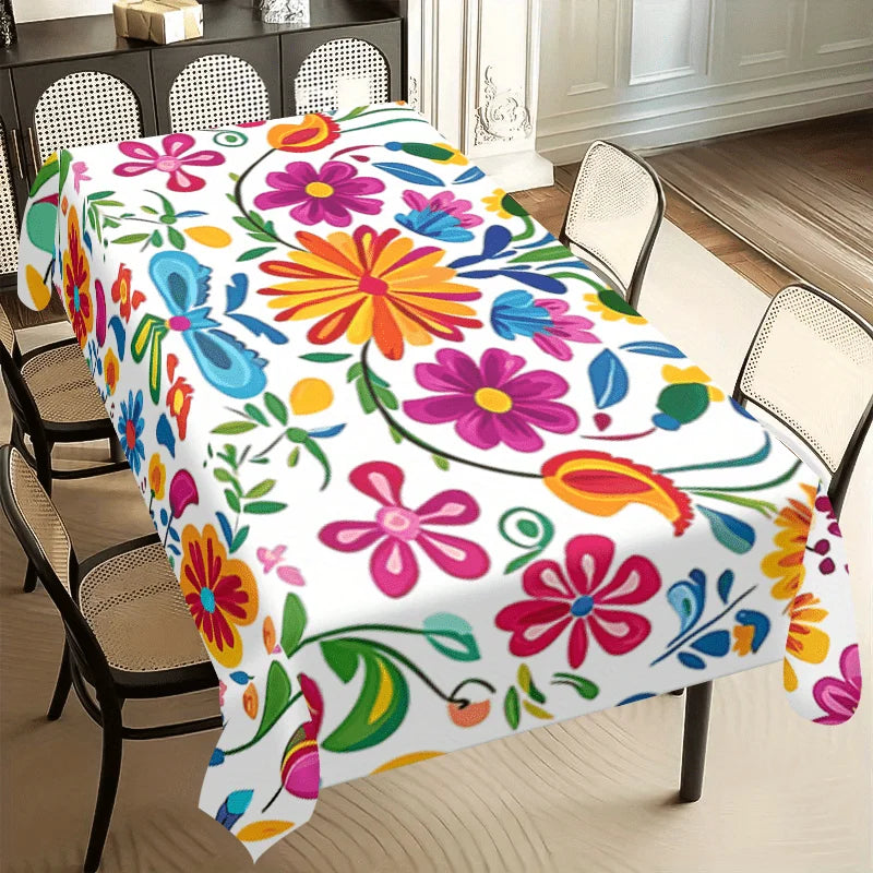 Rectangular Vibrant Cinco de Mayo Tablecloth