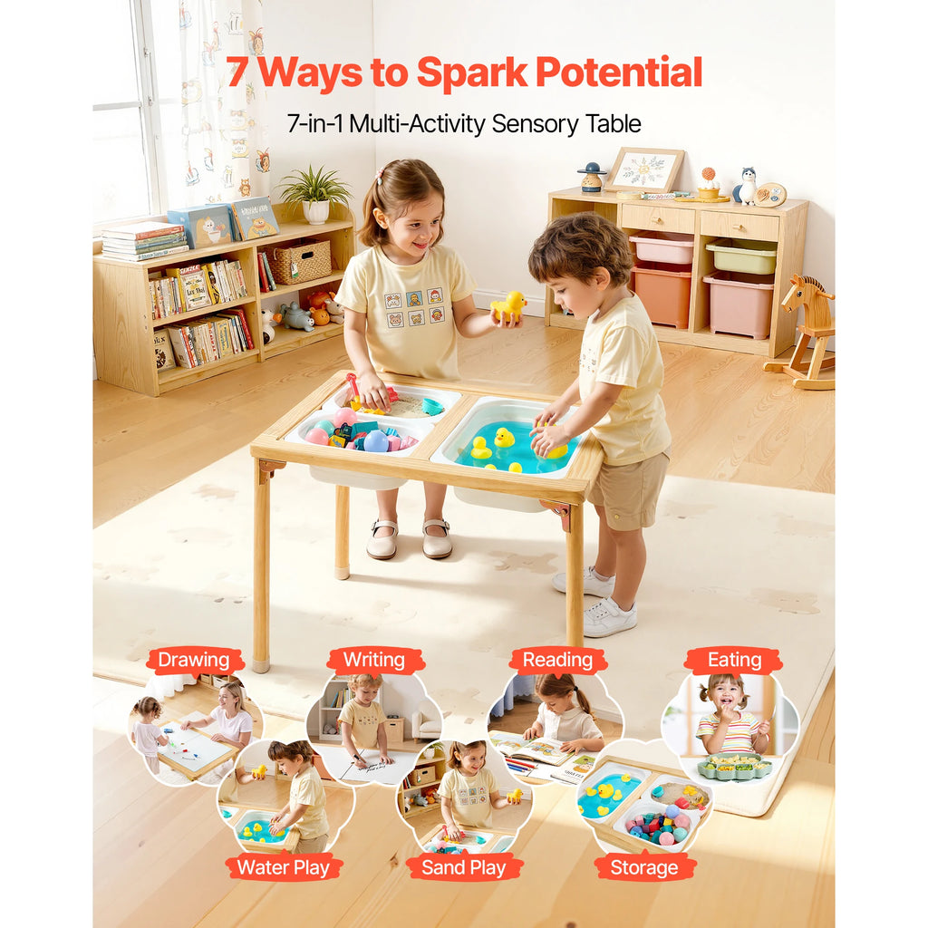SucceBuy Sensory Table for Toddlers Kids Activity Table