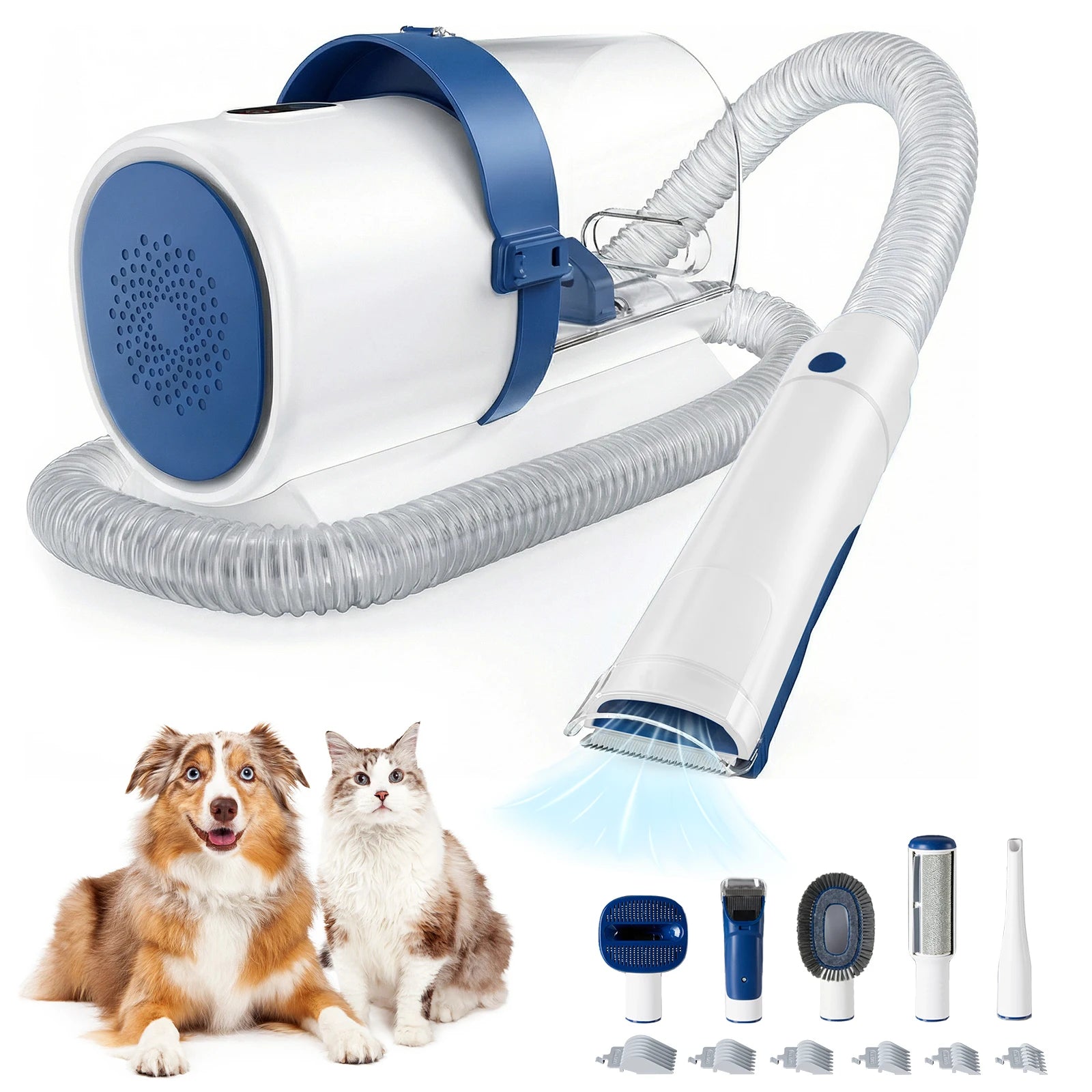 Professional Pet Grooming Vacuum Kit 3 Suction Modes and 5 Groomer Tools