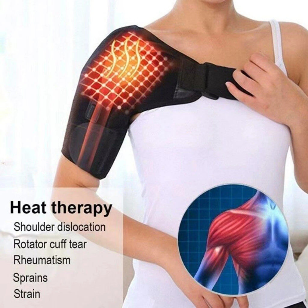 Self Heating Shoulder Strap Adjustable Thermal Shoulder Strap Relieve Cervical Fatigue Warming Shoulder Pad For Men And Women