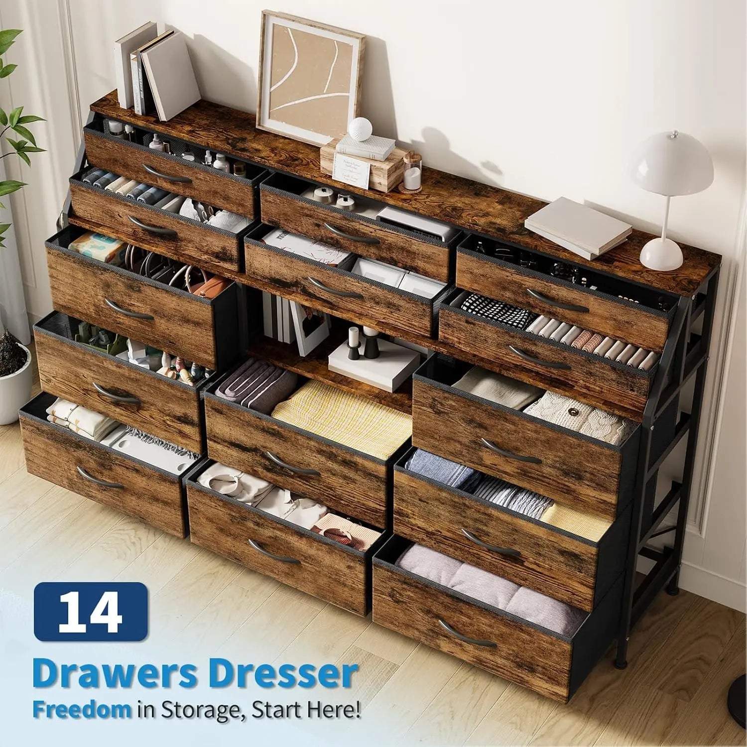 14 Fabric Dresser Cabinet