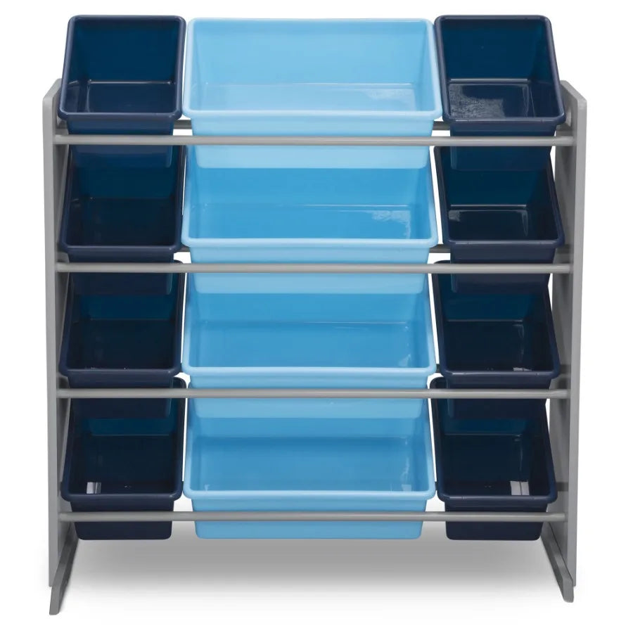 Toy Storage Organizer with 12 Colorful Bins