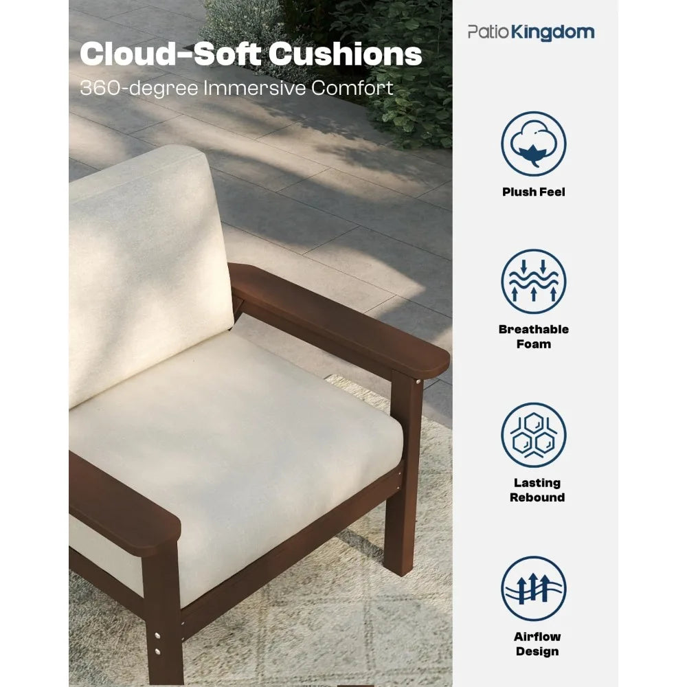 Outdoor Patio Furniture Set 3 Seats