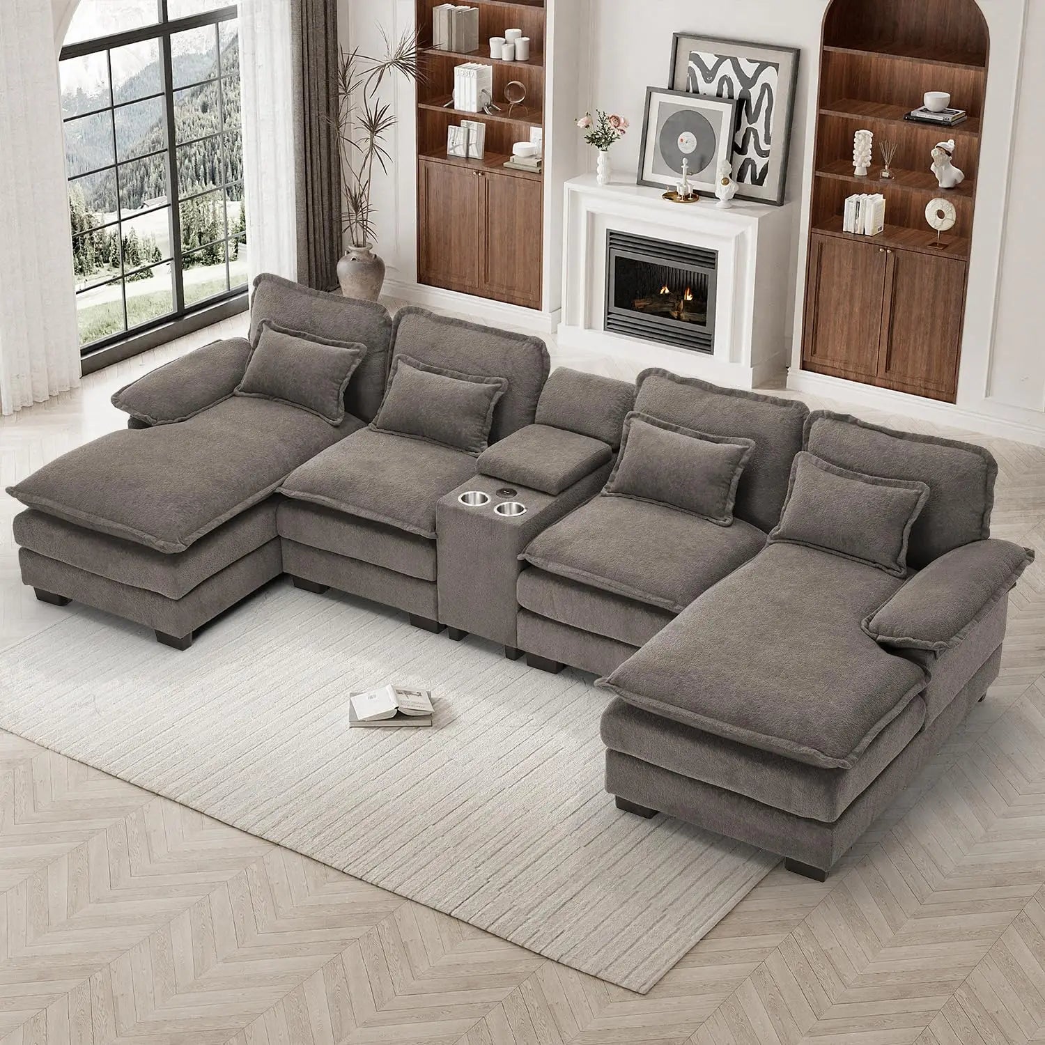 U Shaped Modular Sectional Sofa