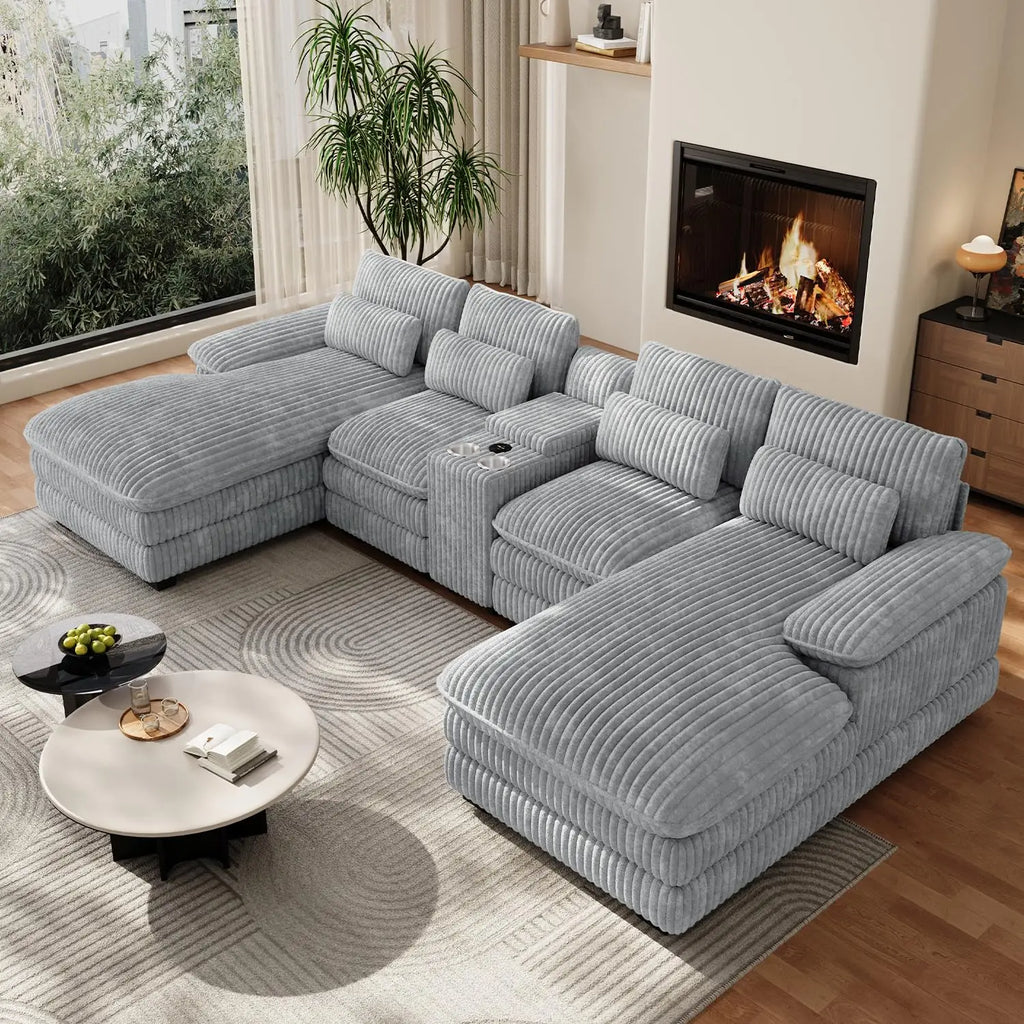 U Shaped Modular Sectional Sofa