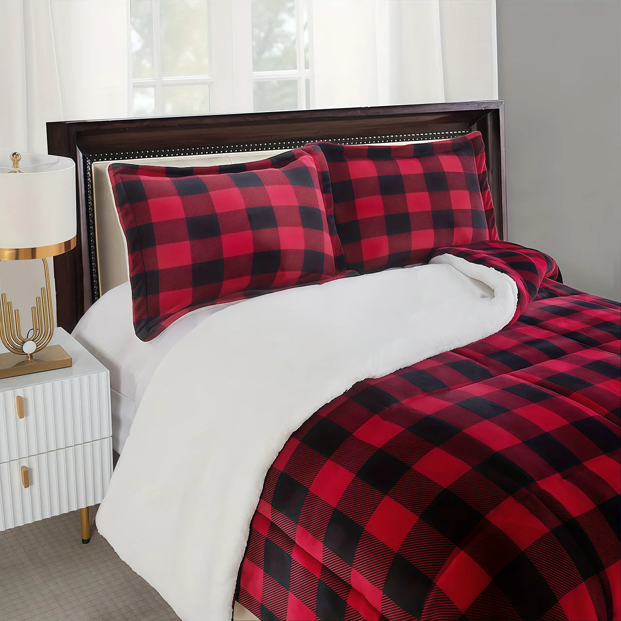 Reversible Luxury Plaid Throw Blank