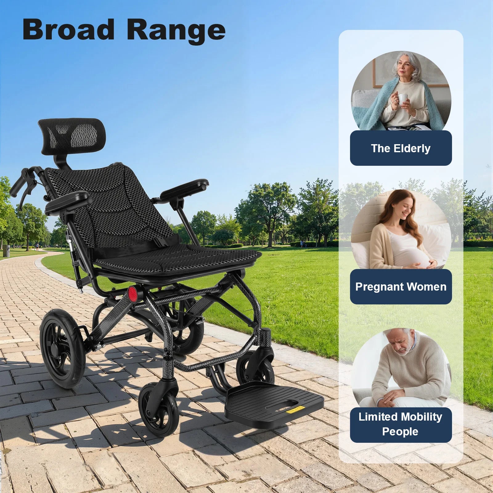 Foldable Reclining Wheelchair