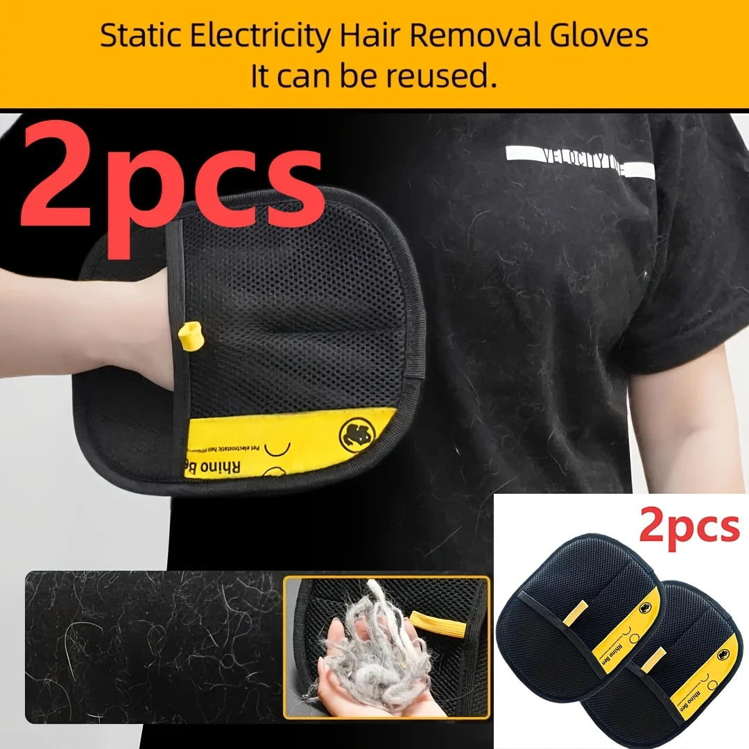 Pet Double sided Hair Removal Gloves