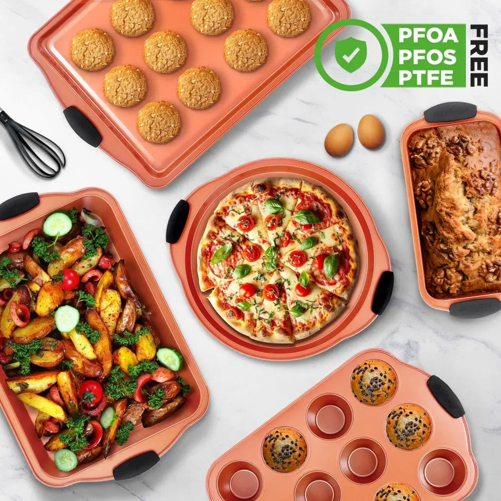 10Piece Nonstick Baking Pans Set Bakeware Set