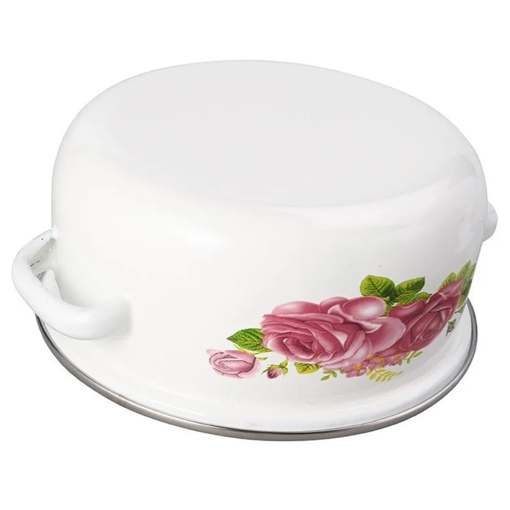 3pcs 16/18/20cm Pot Visible with Lid Kitchen Cookware Set Multi-Purpose Floral Cooking Tools Gas Induction Cooker