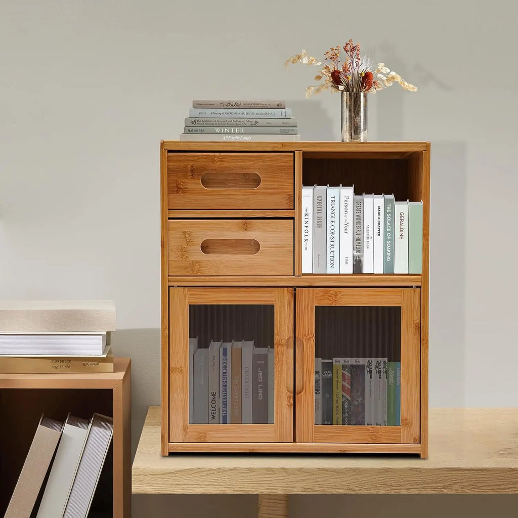 Bamboo Kitchen Pantry Cabinet