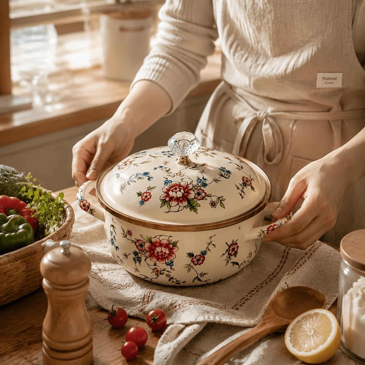 Thickened Stock Pot With Two Side Handles, Large Cooking Pot For Soup, Stew, Boiling, Pasta And Kitchen Use