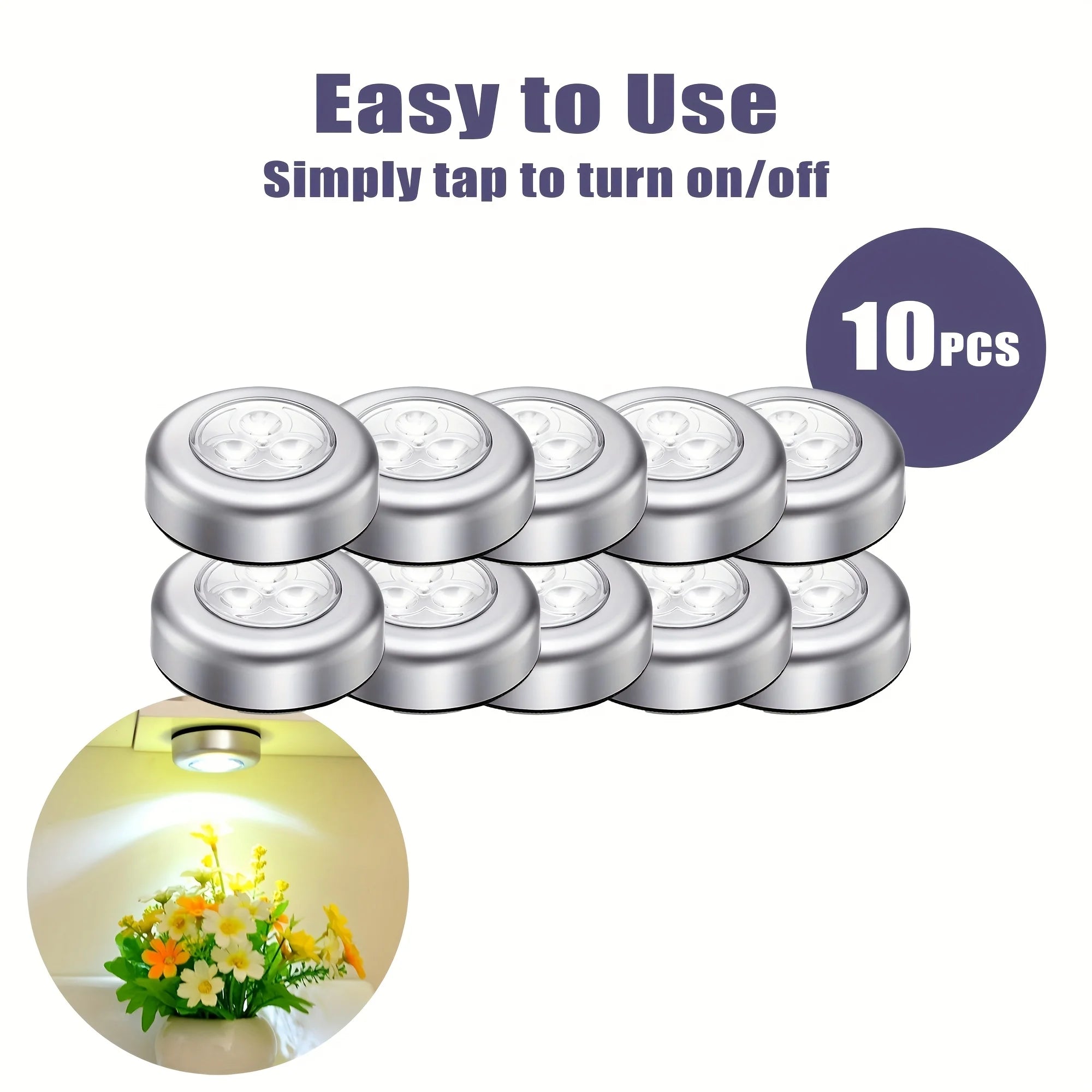 Self-Adhesive Push Mini Led Light